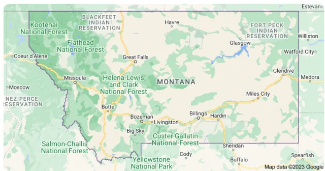 Montana Map