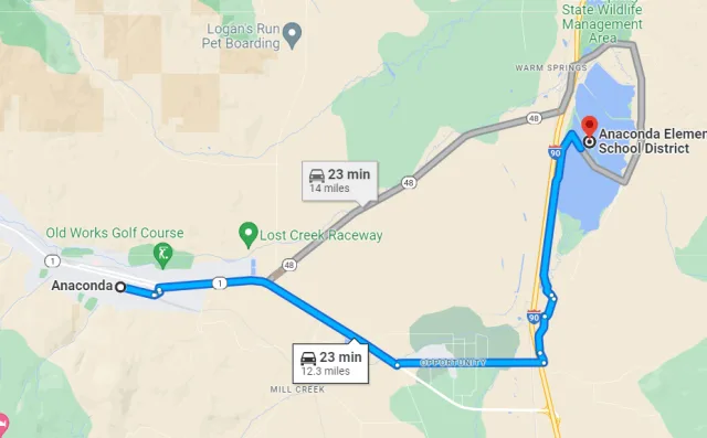 Montana Arco Ponds Map