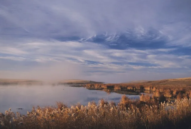 Montana Medicine Lake National Wildlife Refuge Scene