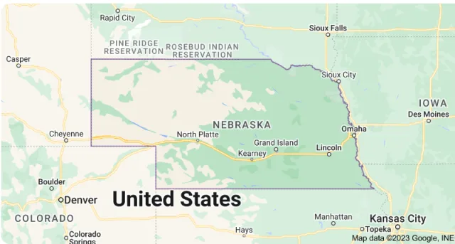 Nebraska Map
