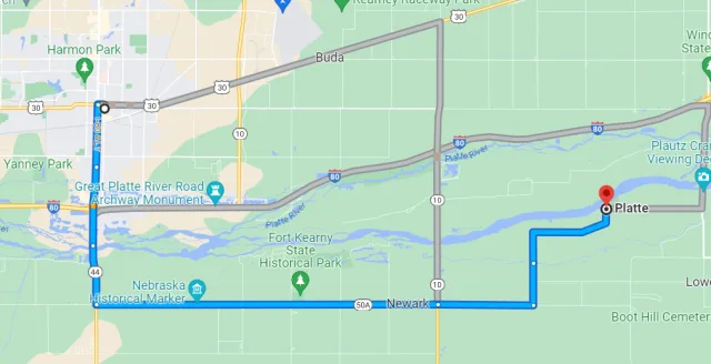 Nebraska Rowe Sanctuary Map