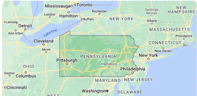 Pennsylvania Map