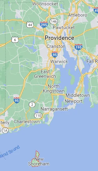 Rhode Island Block Island Map
