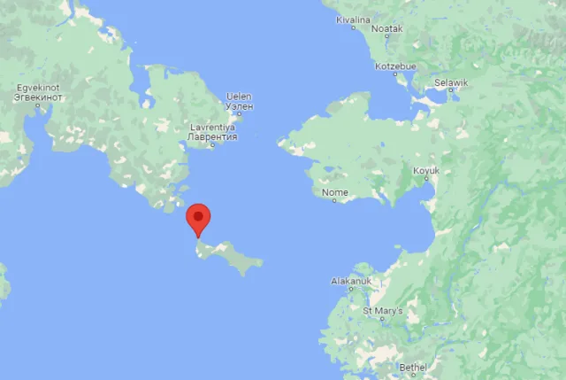 Alaska Gambell Map