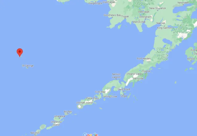 Alaska St Paul Island Map