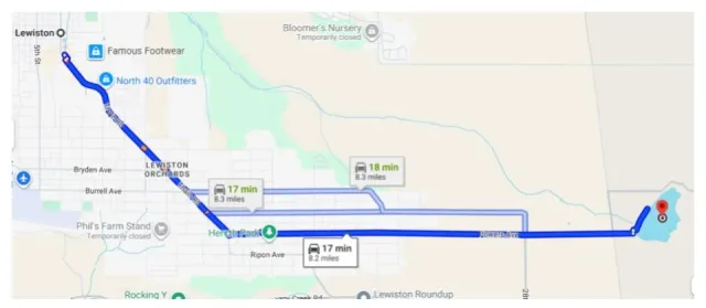 Idaho Mann Lake Map