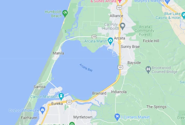 California Arcata Marsh and Wildlife Sanctuary Map