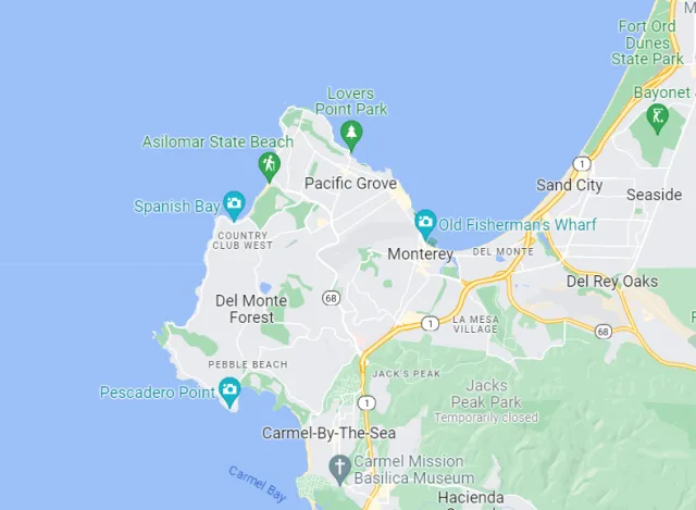 California Point Pinos Map
