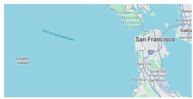 California Southeast Farallon Island Map