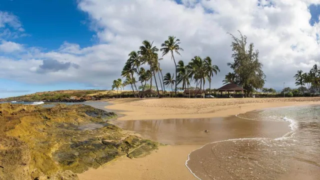 Hawaii Salt Pond Beach Park Scene