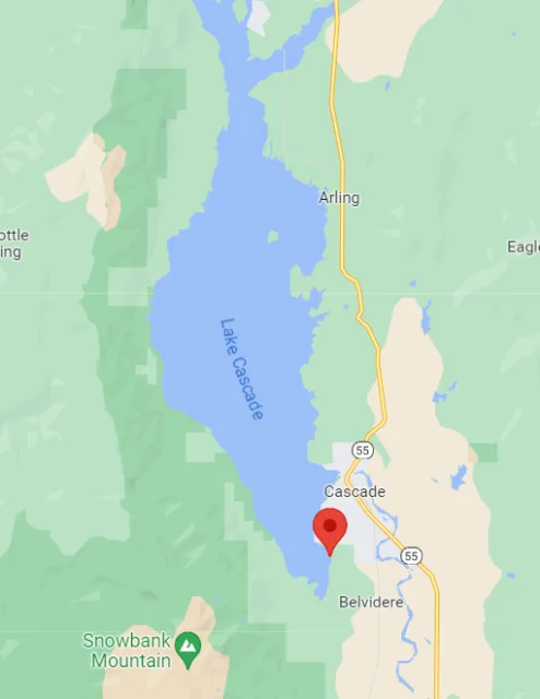 Idaho Lake Cascade State Park Map