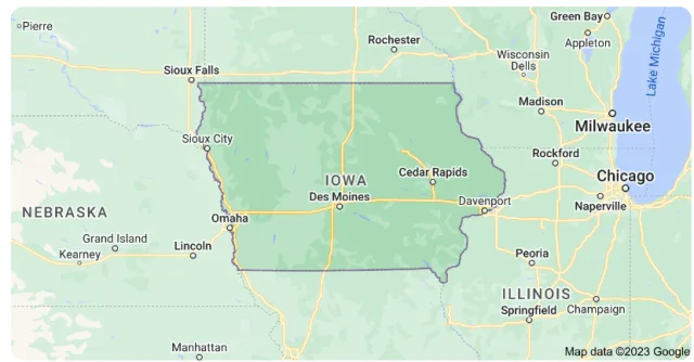 Iowa Map