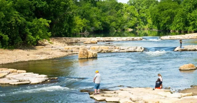 Iowa Rock Creek Scene