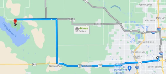 Kansas Cheney Wildlife Park Map