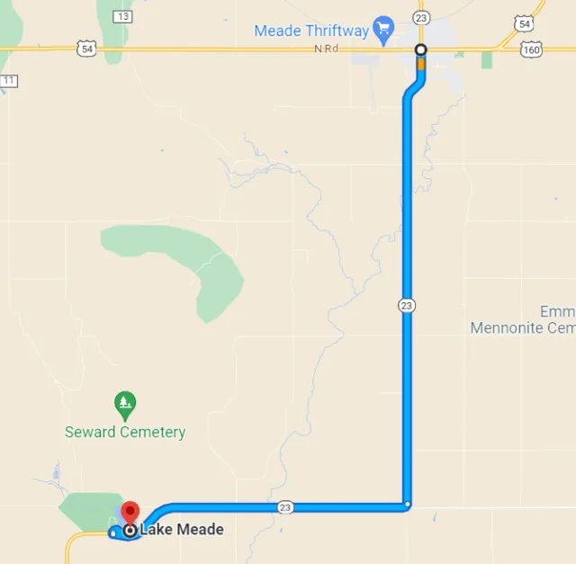 Kansas Meade State Park Map