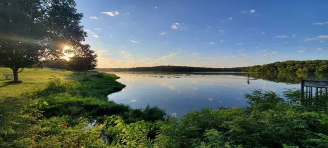 Kansas Shawnee Mission Park Scene