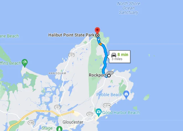 Massachusetts Halibut Point State Park Map