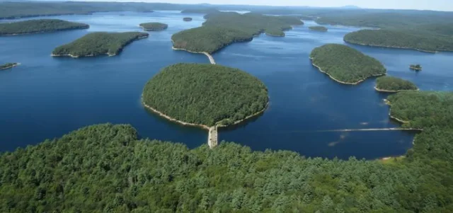 Massachusetts Quabbin Reservoir Scene