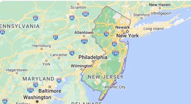 New Jersey Map