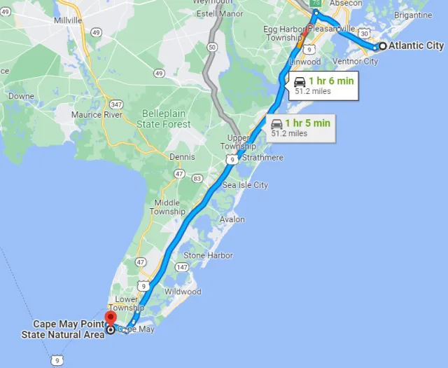 New Jersey Cape May Map