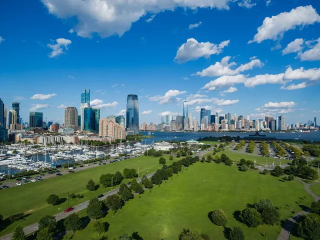 New Jersey Liberty State Park Scene