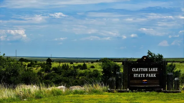 New Mexico Clayton Lake State Park Scene