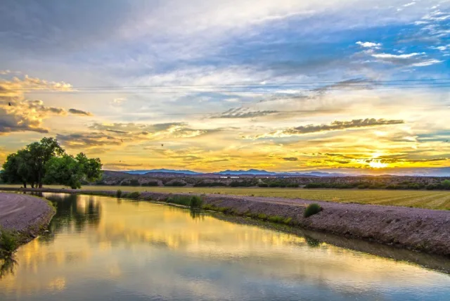 New Mexico Percha Dam Scene