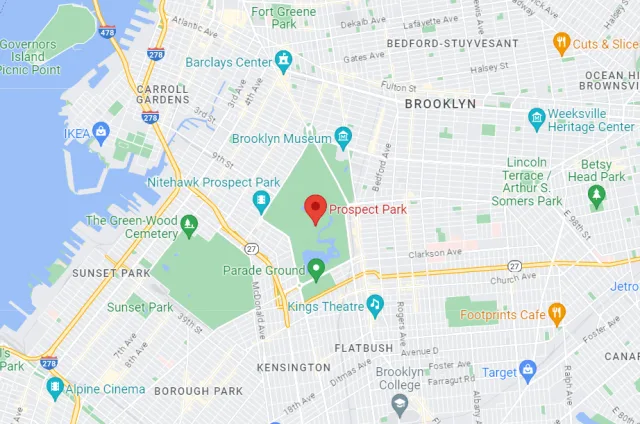 New York Prospect Park Map