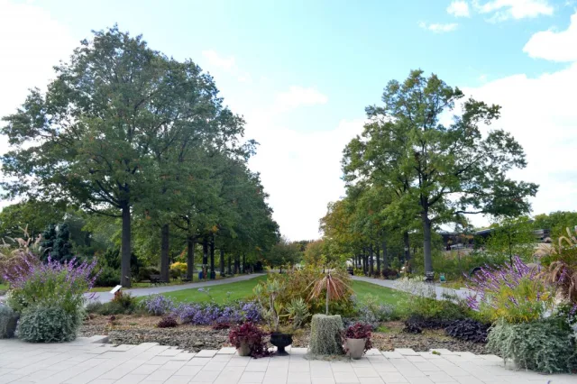 New York Queens Botanical Garden Scene