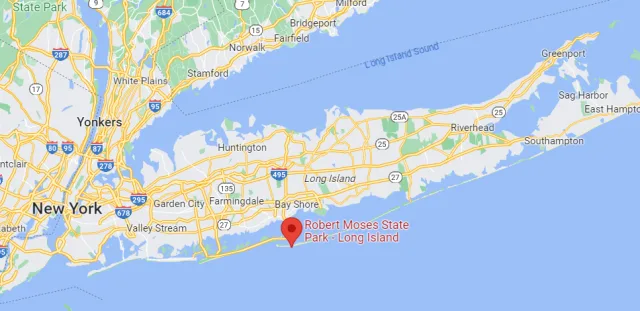New York Robert Moses State Park Map
