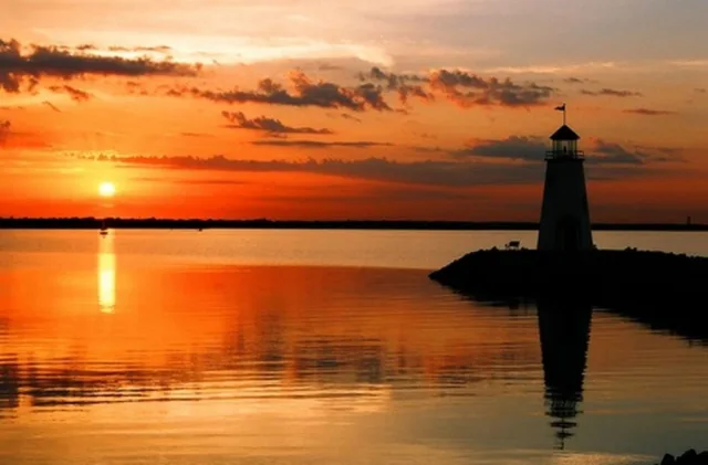Oklahoma Lake Hefner Scene