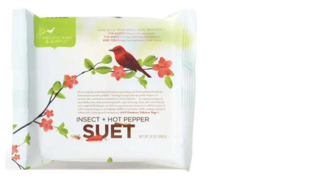 A packet of Pacific Suet for birds.