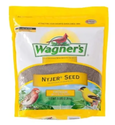 A packet of Wagner's Nyjer Bird Seed.