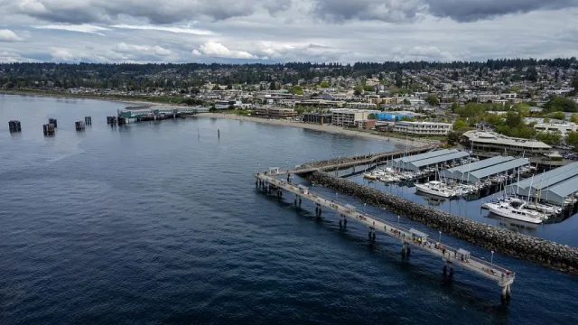 Washington Edmonds Waterfront Scene