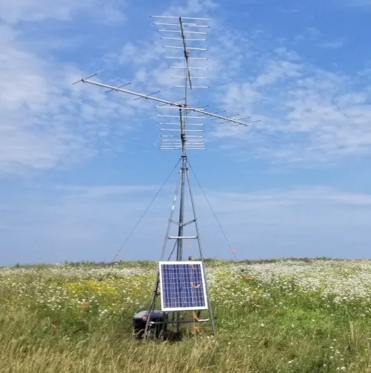 Radio Transmitter in a field.