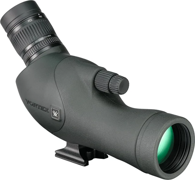 It maintains the exact same compact footprint while offering professional-grade optics. Here are three key points for your review:Ultra-Portable Form Factor: Weighing in at only 27.8 ounces and measuring roughly 10 inches long, this scope is specifically designed for weight-conscious travelers and backpackers who need high-end performance without the bulk of a full-sized 65mm or 85mm optic.High-Definition Optical System: It features premium HD (High Density) extra-low dispersion glass and XR anti-reflective coatings. This combination delivers exceptional color fidelity and edge-to-edge sharpness, which is critical when identifying fine details on birds or distant wildlife in low-light conditions.Streamlined Dual-Focus System: Unlike many budget compact scopes, the Viper HD includes a dual-focus dial. This allows for rapid coarse adjustments to get on target quickly, followed by fine-tuning to achieve a crisp, detailed image at the maximum 33x magnification.