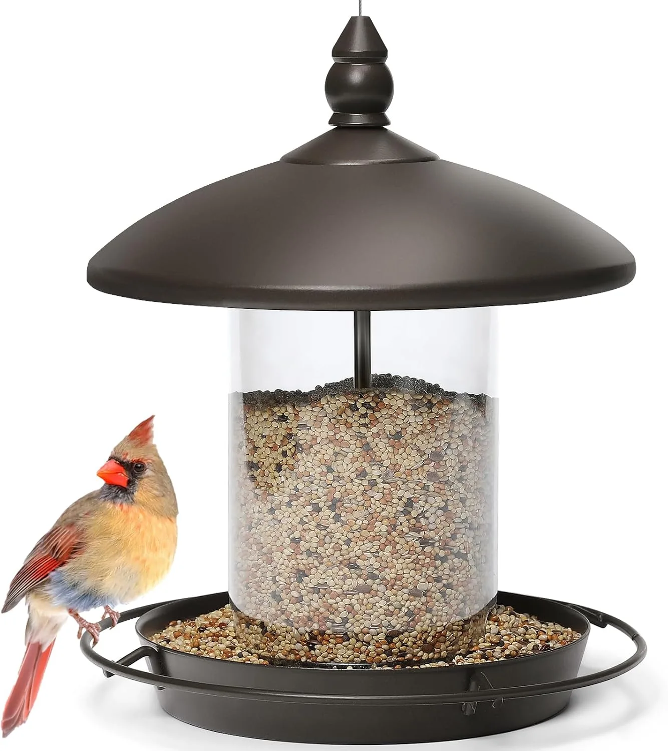 Youvip Chew-Proof Metal Roof Bird Feeder